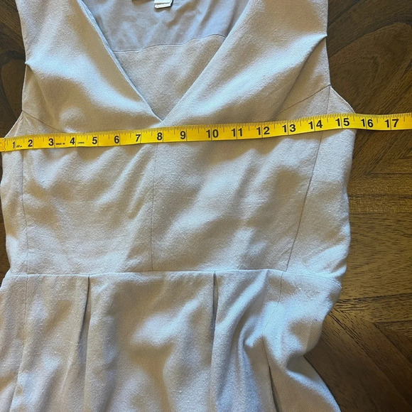 Diane Von Furstenberg DVF Fumi Tan Grey Poplin Shift Dress Women’s Size 4 - Picture 8 of 12